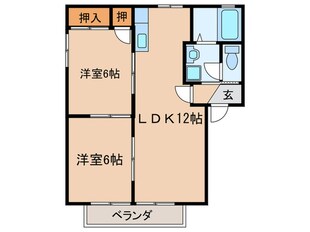 ピューラⅢの物件間取画像